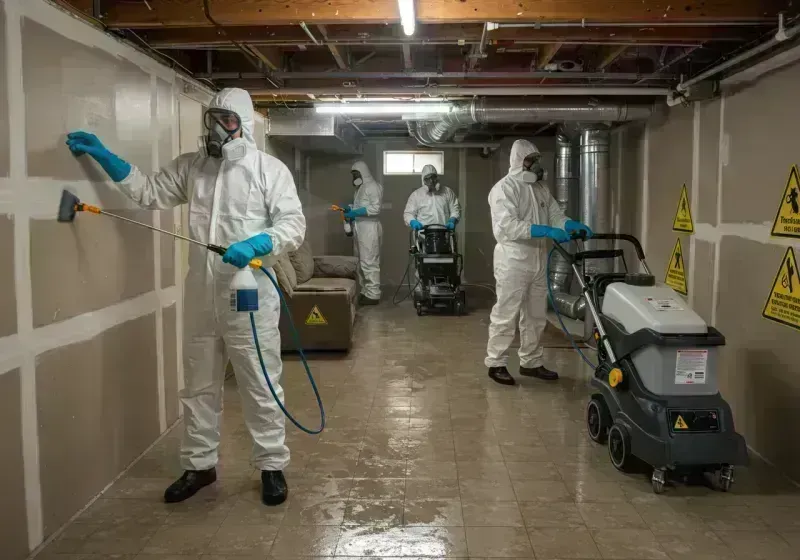 Basement Moisture Removal and Structural Drying process in Gilpin County, CO